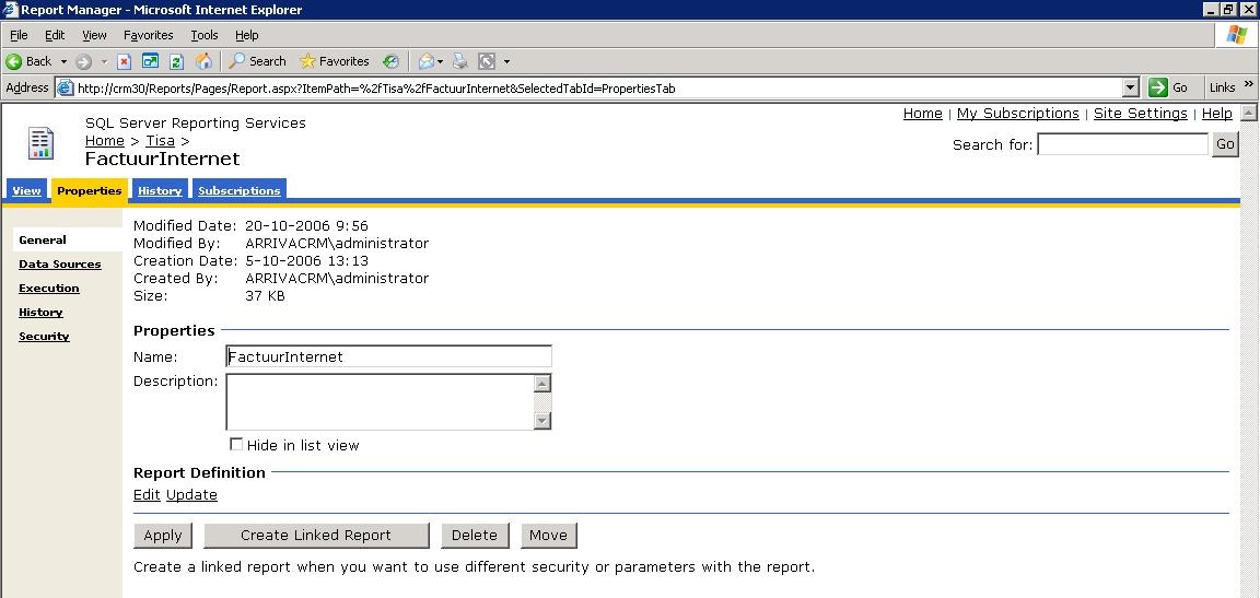 BIDS Een data driven rapport - Reporting Services