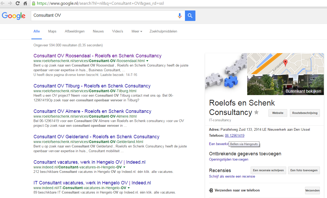SEO Zoeken in Google op Consultant OV SEO Zoeken in Google op Consultant OV
